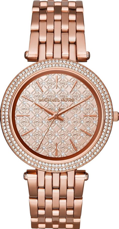 michael kors darci pavé rose gold tone watch|michael kors darci watch.